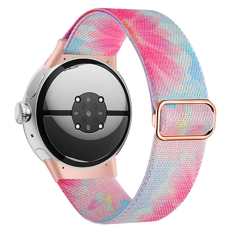 Nylon Universal Rem passer til Google Pixel Watch / Google Pixel Watch 2 - Pink#serie_2