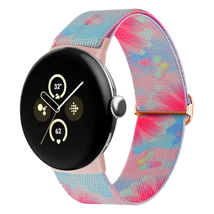 Nylon Universal Rem passer til Google Pixel Watch / Google Pixel Watch 2 - Pink#serie_2