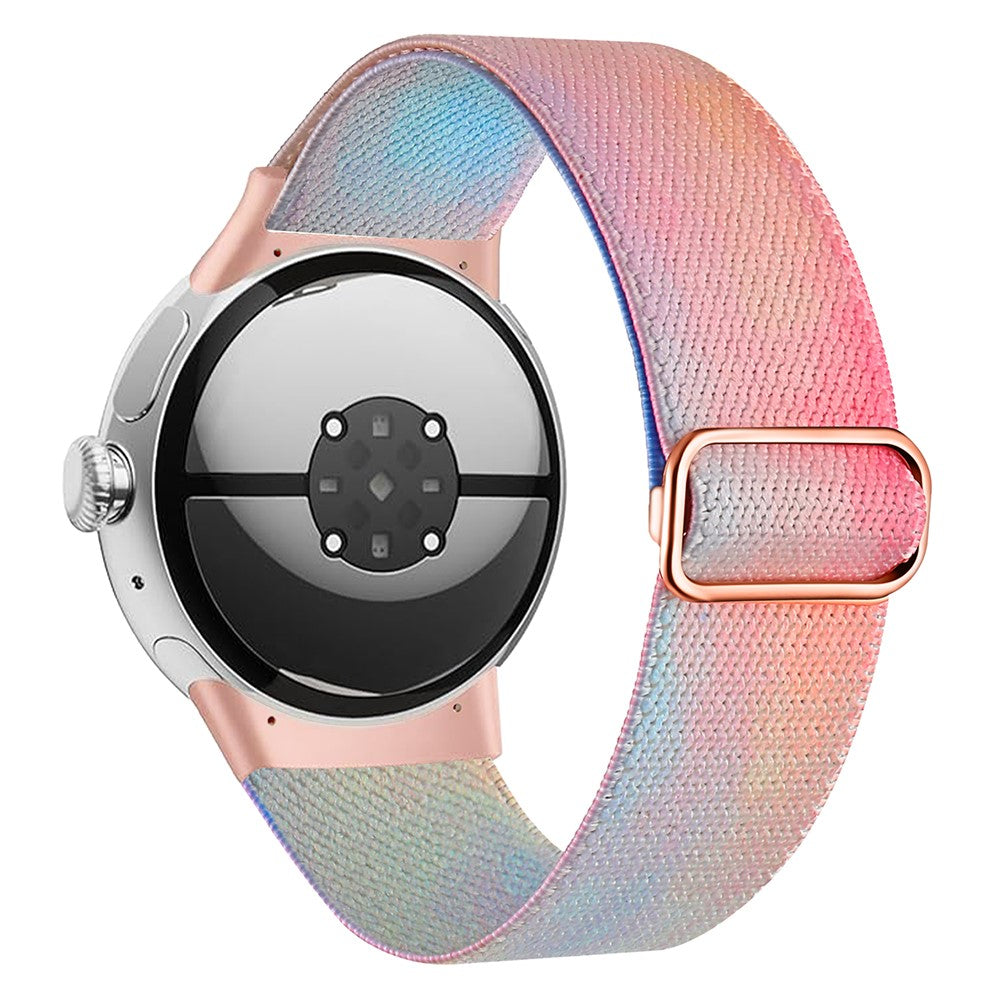 Nylon Universal Rem passer til Google Pixel Watch / Google Pixel Watch 2 - Brun#serie_3