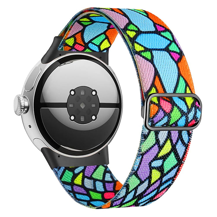 Nylon Universal Rem passer til Google Pixel Watch / Google Pixel Watch 2 - Flerfarvet#serie_5