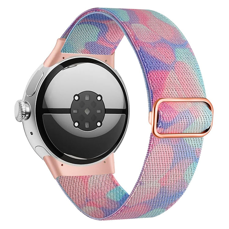 Nylon Universal Rem passer til Google Pixel Watch / Google Pixel Watch 2 - Flerfarvet#serie_8