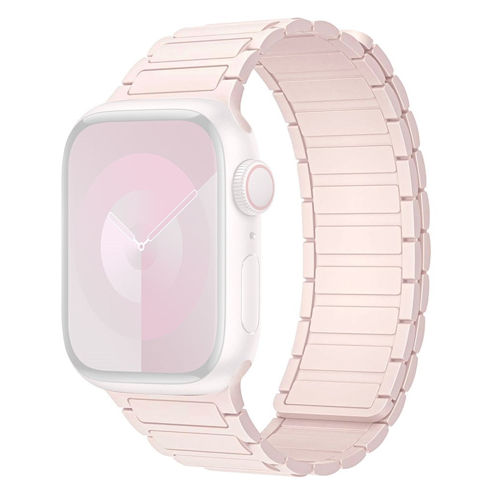 Helt Vildt Skøn Silikone Universal Rem passer til Apple Smartwatch - Pink#serie_4