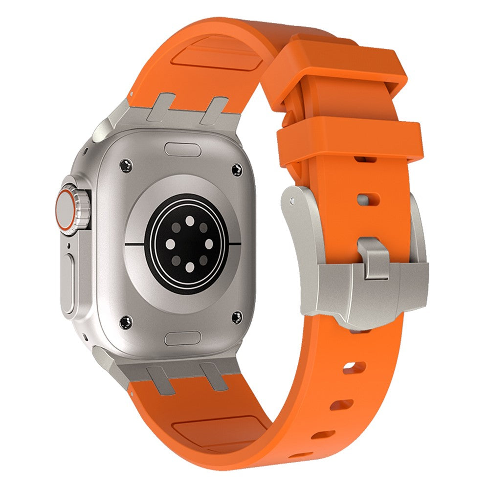 Smuk Silikone Universal Rem passer til Apple Smartwatch - Orange#serie_3