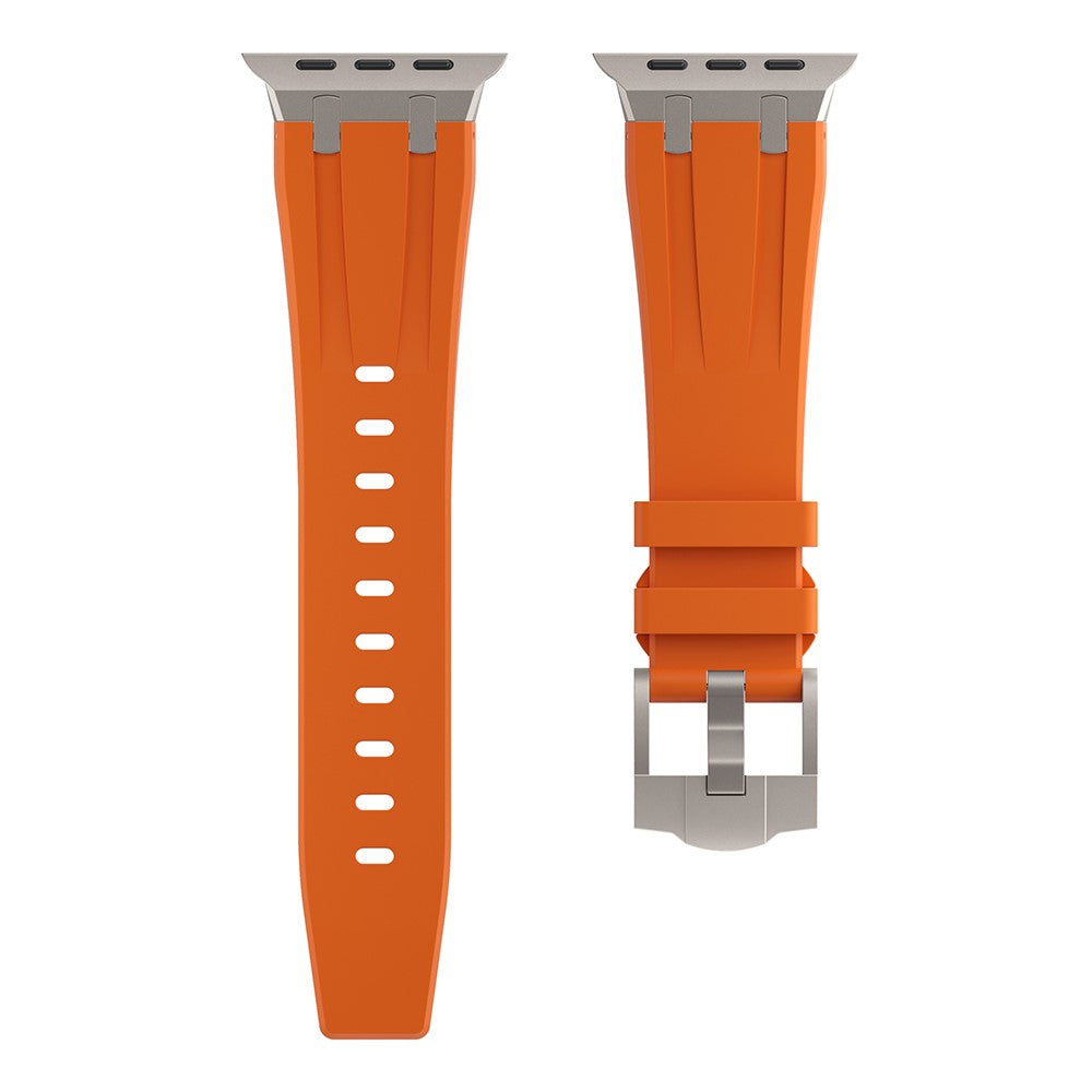 Smuk Silikone Universal Rem passer til Apple Smartwatch - Orange#serie_3