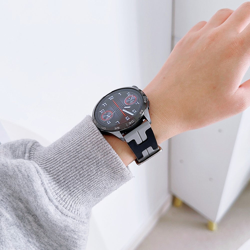 Rigtigt Nydelig Silikone Universal Rem passer til Smartwatch - Blå#serie_7