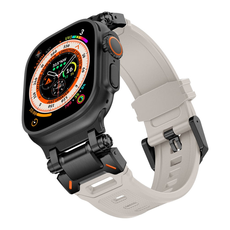 Rigtigt Fint Silikone Universal Rem passer til Apple Smartwatch - Hvid#serie_1