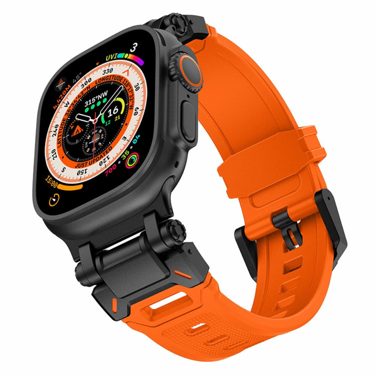 Rigtigt Fint Silikone Universal Rem passer til Apple Smartwatch - Orange#serie_3