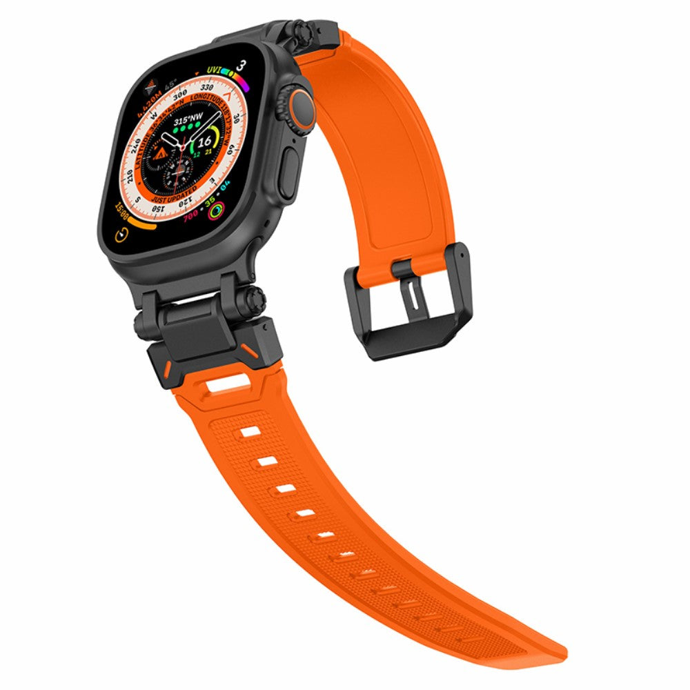 Rigtigt Fint Silikone Universal Rem passer til Apple Smartwatch - Orange#serie_3