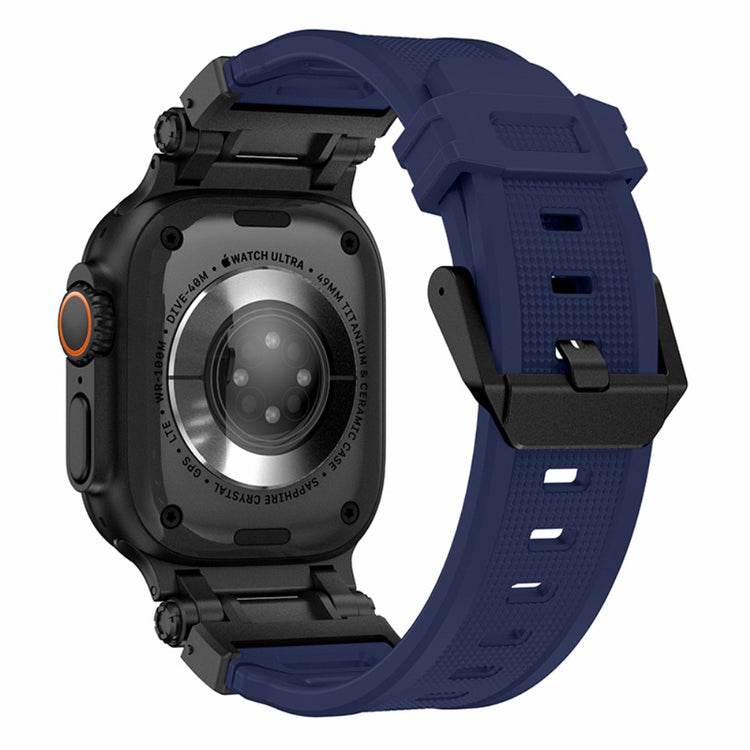 Rigtigt Fint Silikone Universal Rem passer til Apple Smartwatch - Blå#serie_5