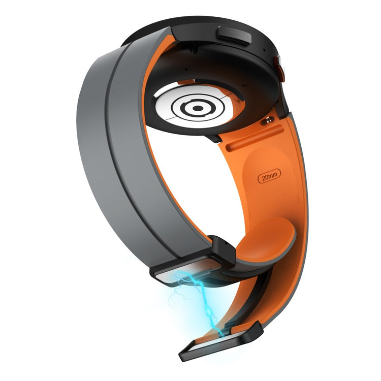 Rigtigt Skøn Silikone Universal Rem passer til Samsung Smartwatch - Orange#serie_6