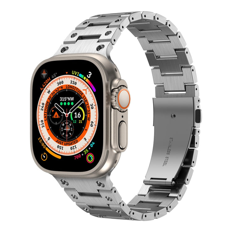 Rigtigt Elegant Metal Universal Rem passer til Apple Smartwatch - Sølv#serie_2