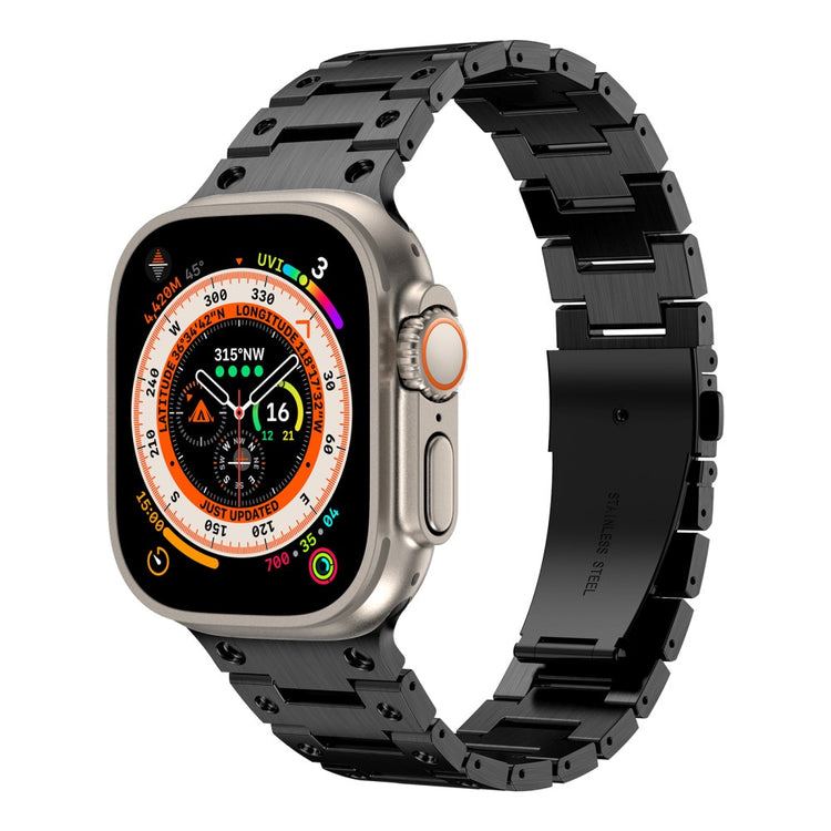 Rigtigt Elegant Metal Universal Rem passer til Apple Smartwatch - Sort#serie_3