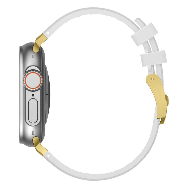 Mega Sejt Silikone Universal Rem passer til Apple Smartwatch - Hvid#serie_6