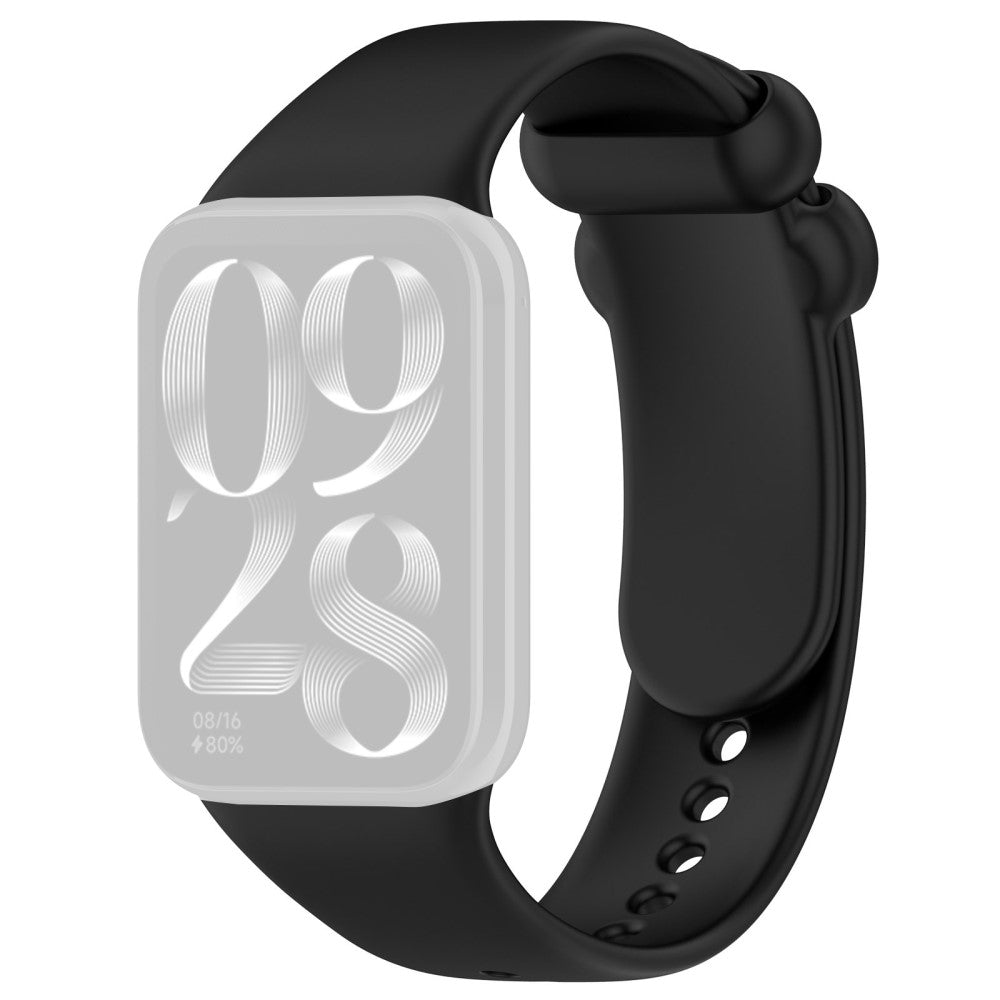 Vildt Holdbart Silikone Rem passer til Xiaomi Smart Band 8 Pro - Sort#serie_6