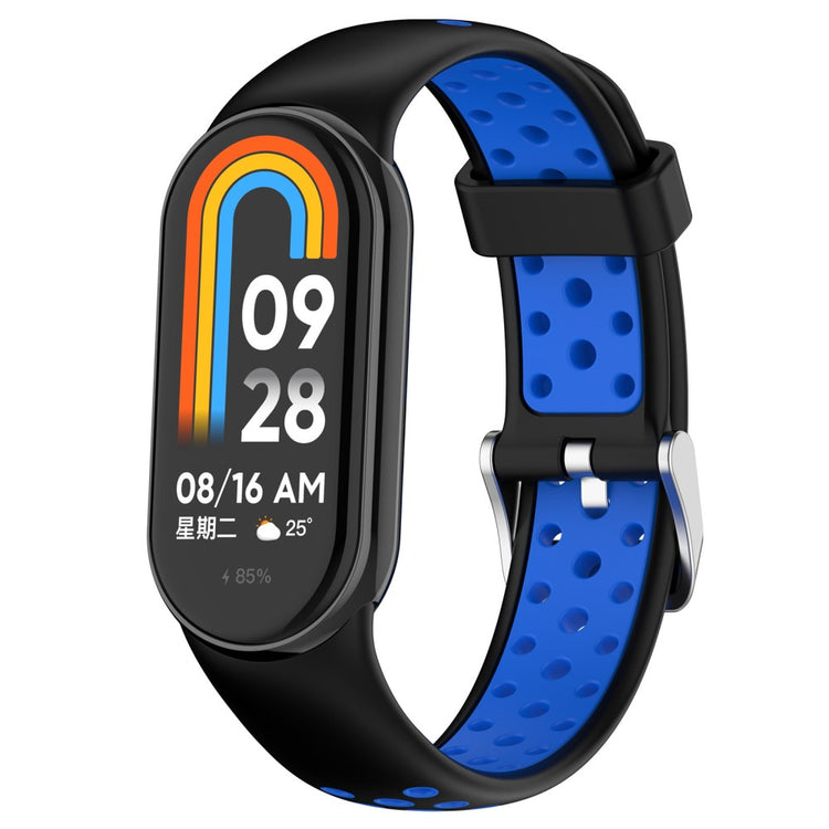 Fremragende Silikone Rem passer til Xiaomi Smart Band 8 - Blå#serie_4