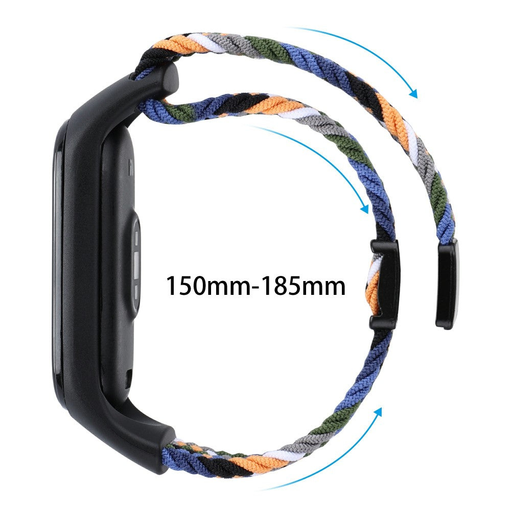 Vildt Godt Nylon Rem passer til Xiaomi Smart Band 8 - Rød#serie_10