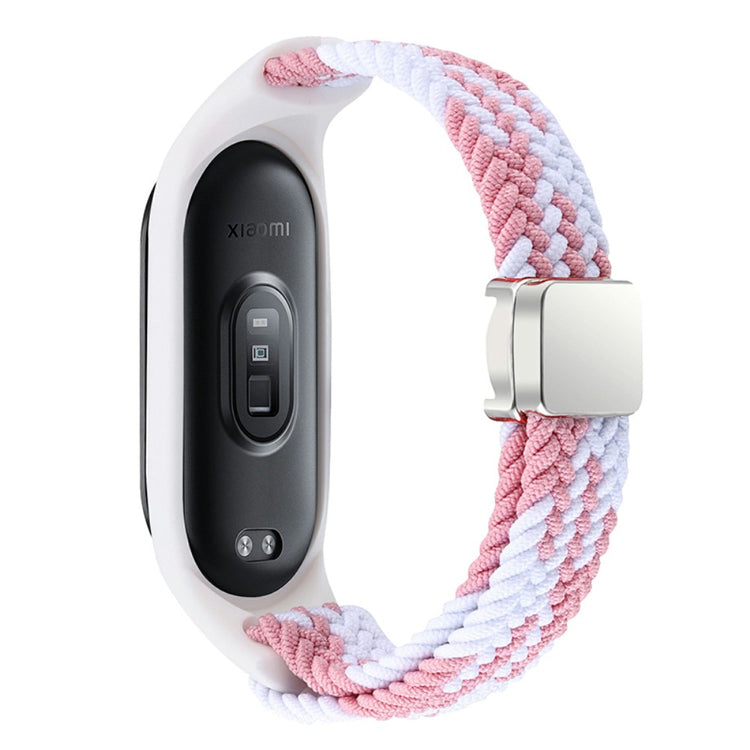 Super Sejt Nylon Universal Rem passer til Xiaomi Smartwatch - Pink#serie_10