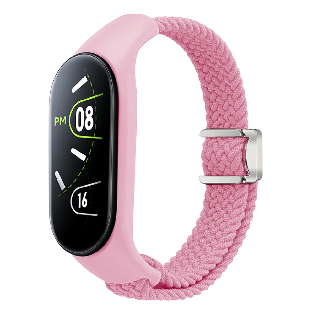 Super Sejt Nylon Universal Rem passer til Xiaomi Smartwatch - Pink#serie_11