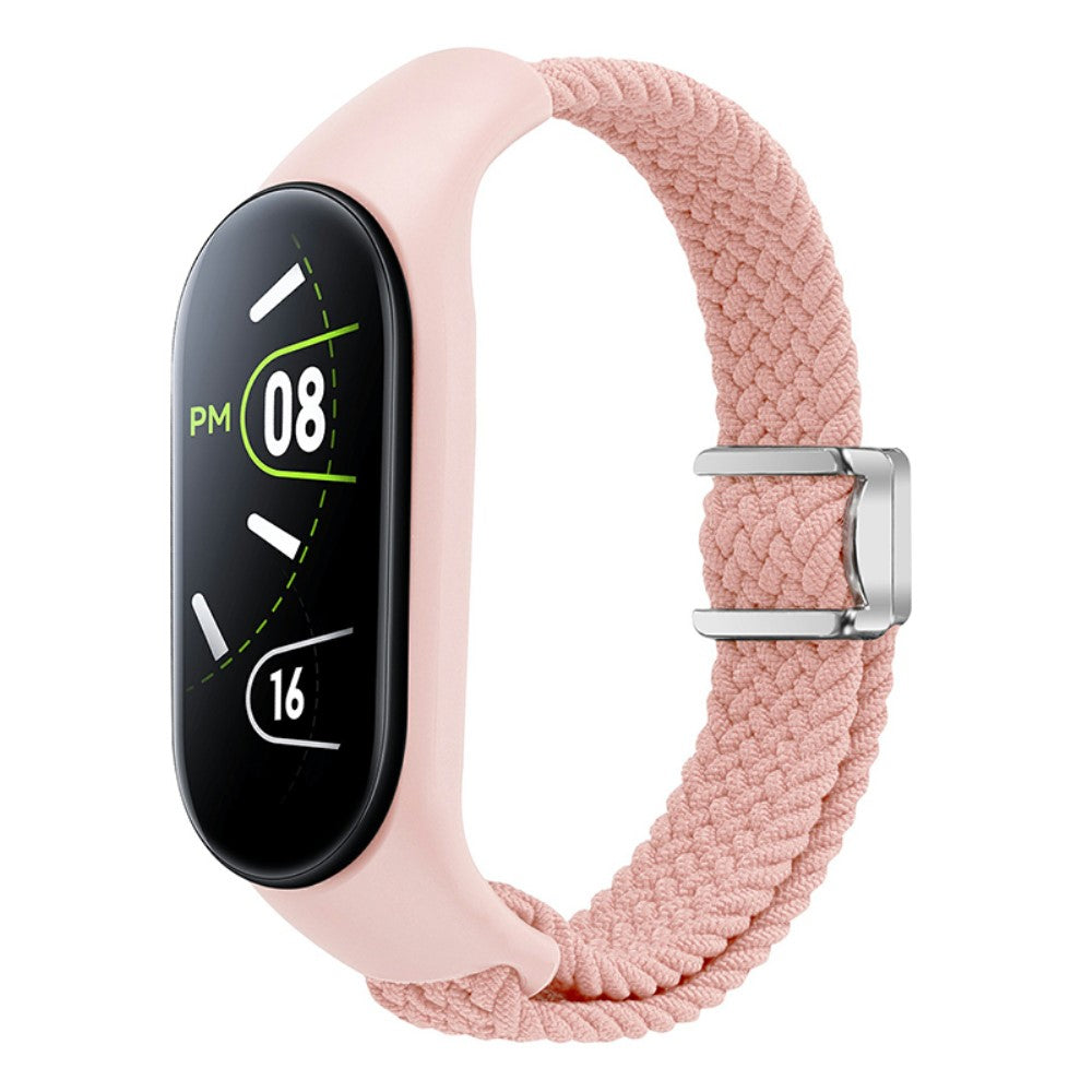Super Sejt Nylon Universal Rem passer til Xiaomi Smartwatch - Pink#serie_14