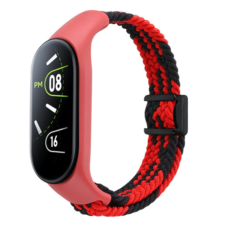 Super Sejt Nylon Universal Rem passer til Xiaomi Smartwatch - Rød#serie_19