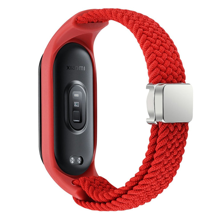 Super Sejt Nylon Universal Rem passer til Xiaomi Smartwatch - Rød#serie_20