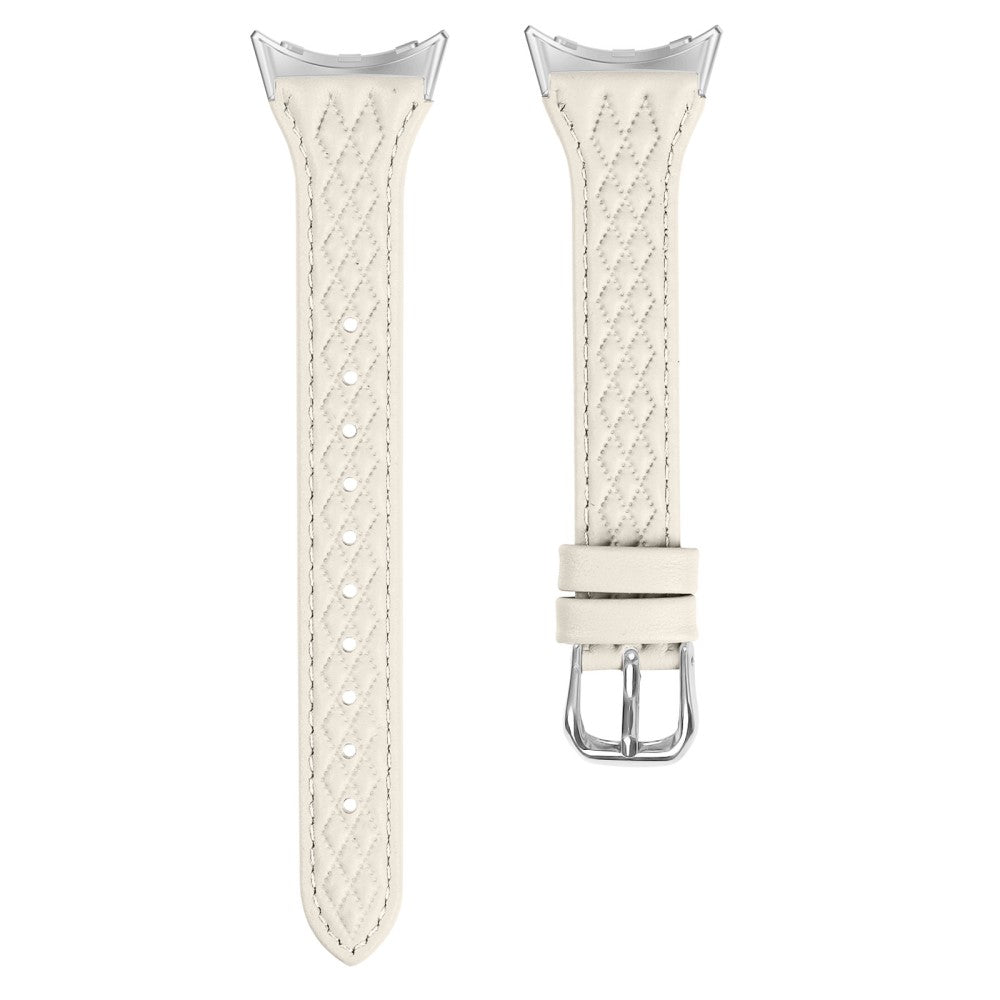 Ægte Læder Universal Rem passer til Fitbit Versa 4 / Fitbit Sense 2 - Hvid#serie_1