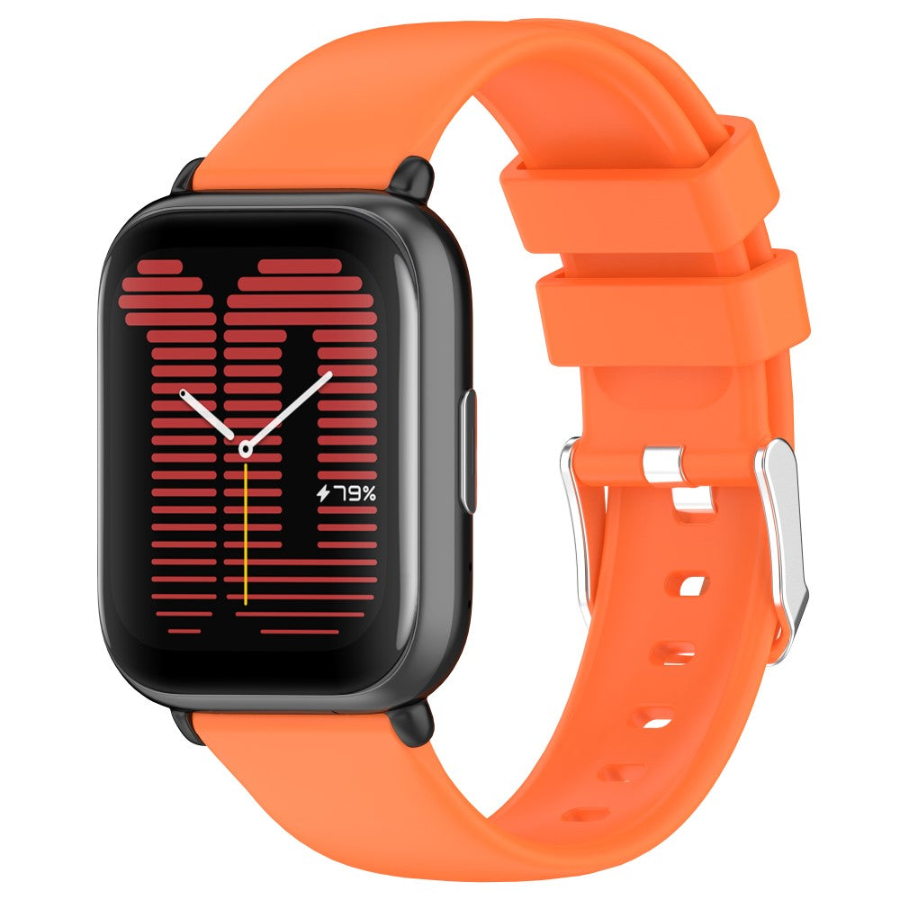 Mega Slidstærk Silikone Universal Rem passer til Smartwatch - Orange#serie_4