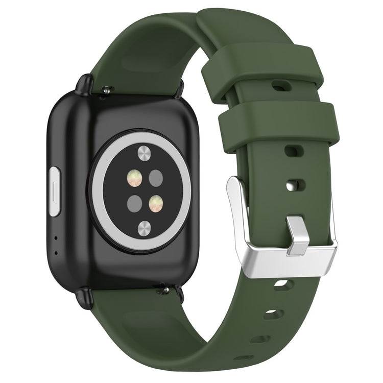 Rigtigt Holdbart Silikone Universal Rem passer til Smartwatch - Grøn#serie_1