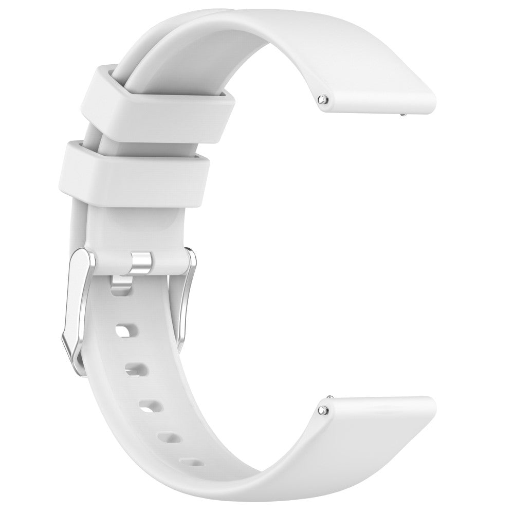 Rigtigt Holdbart Silikone Universal Rem passer til Smartwatch - Hvid#serie_2