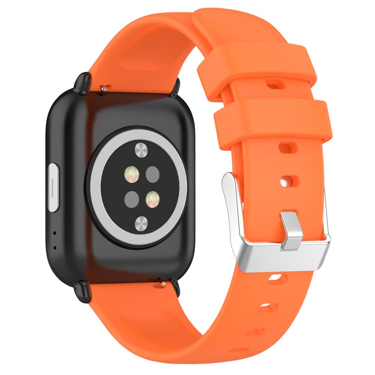 Rigtigt Holdbart Silikone Universal Rem passer til Smartwatch - Orange#serie_4