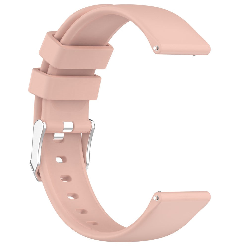 Rigtigt Holdbart Silikone Universal Rem passer til Smartwatch - Pink#serie_5