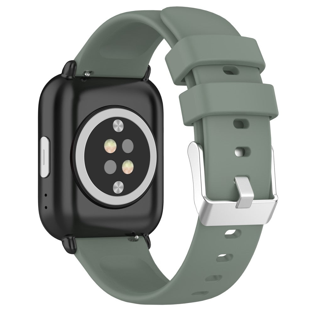 Rigtigt Holdbart Silikone Universal Rem passer til Smartwatch - Grøn#serie_6