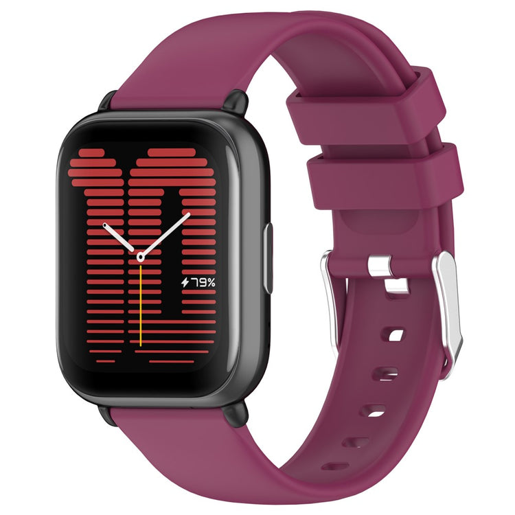 Rigtigt Holdbart Silikone Universal Rem passer til Smartwatch - Rød#serie_8