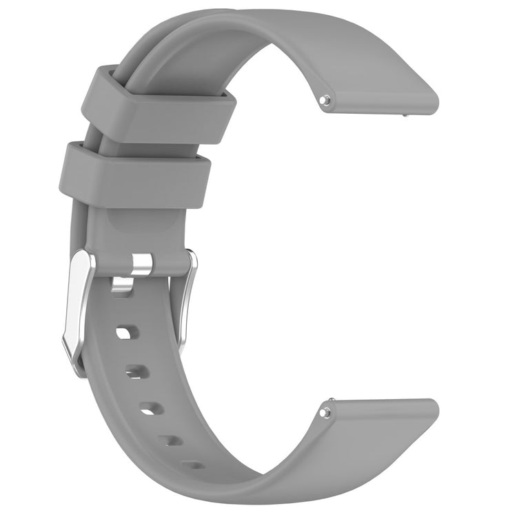 Rigtigt Holdbart Silikone Universal Rem passer til Smartwatch - Sølv#serie_9
