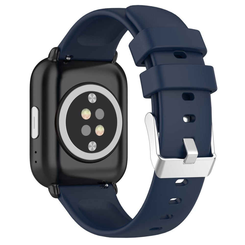 Rigtigt Holdbart Silikone Universal Rem passer til Smartwatch - Blå#serie_10