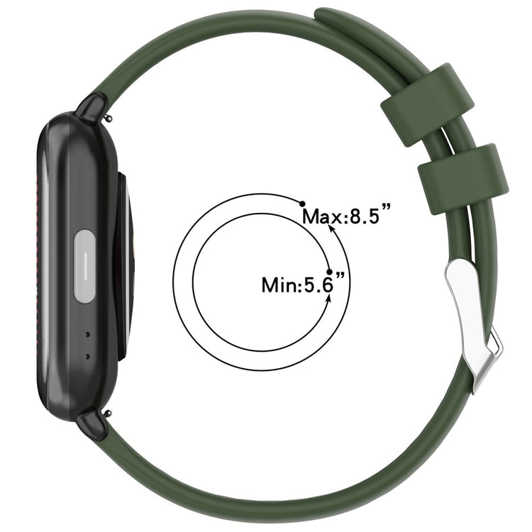 Rigtigt Holdbart Silikone Universal Rem passer til Smartwatch - Blå#serie_10