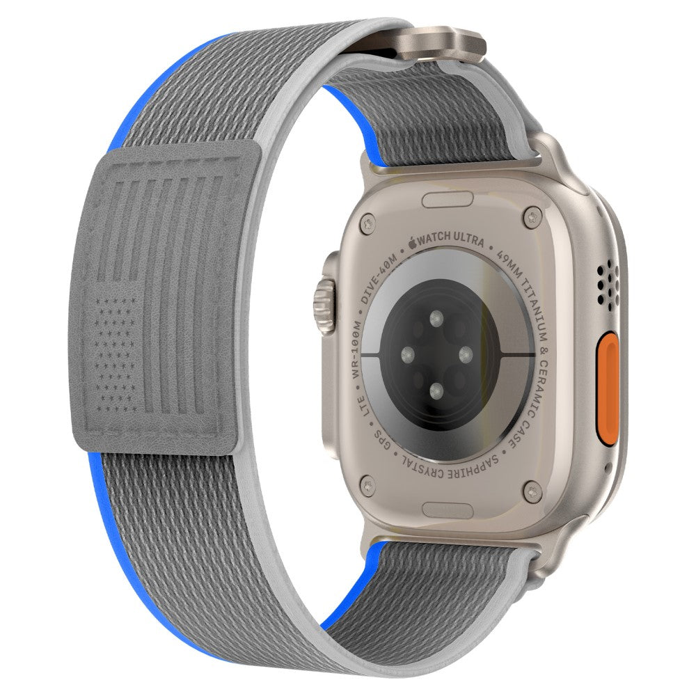 Mega Komfortabel Nylon Universal Rem passer til Apple Smartwatch - Sølv#serie_3