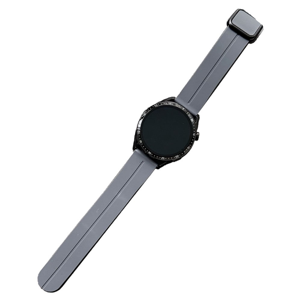 Super Cool Silikone Universal Rem passer til Smartwatch - Sølv#serie_9