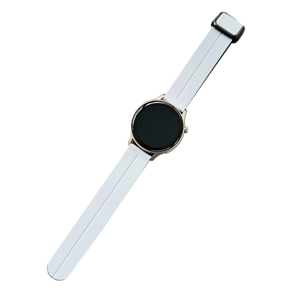Super Cool Silikone Universal Rem passer til Smartwatch - Sølv#serie_18