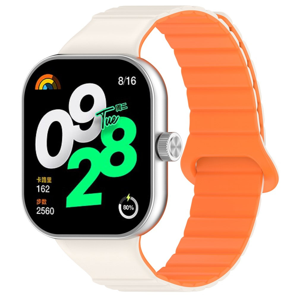 Silikone Universal Rem passer til Xiaomi Smart Band 8 Pro / Xiaomi Redmi Watch 4 - Orange#serie_1