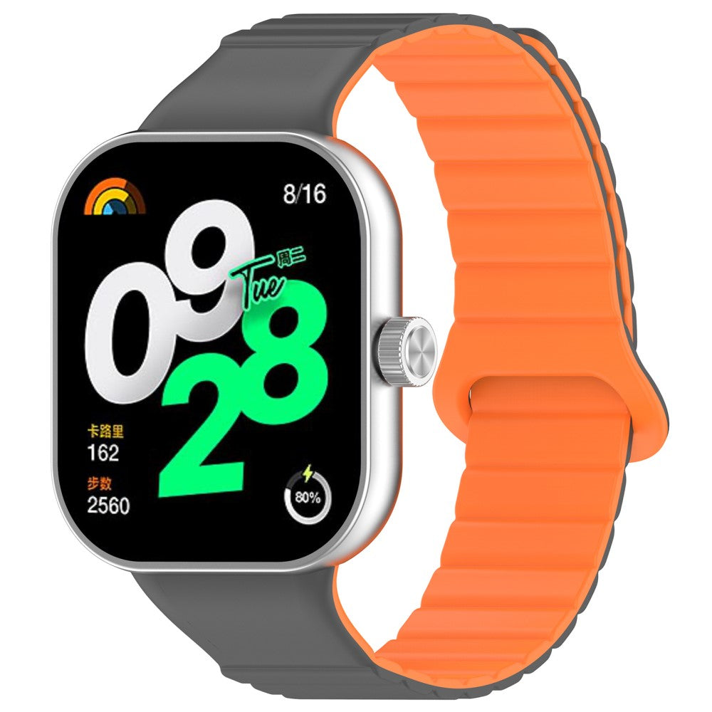 Silikone Universal Rem passer til Xiaomi Smart Band 8 Pro / Xiaomi Redmi Watch 4 - Orange#serie_4