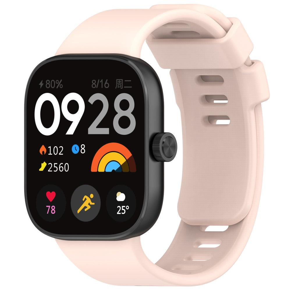 Silikone Universal Rem passer til Xiaomi Redmi Watch 4 / Xiaomi Band 8 Pro - Pink#serie_6