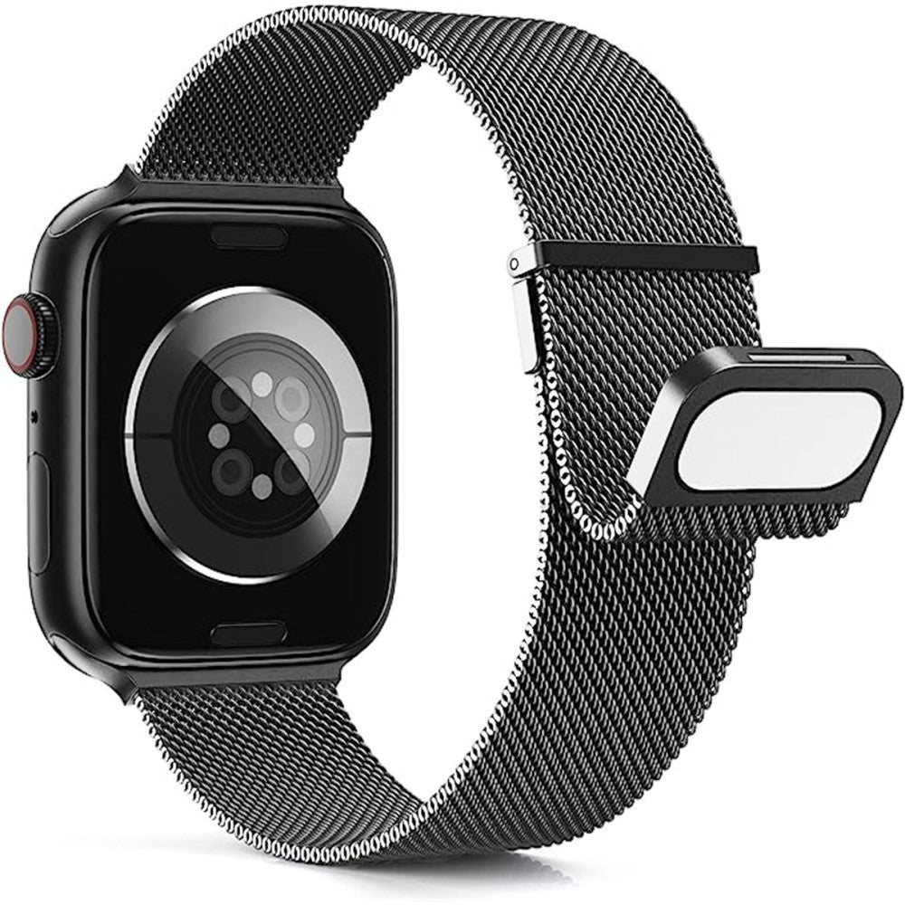 Meget Slidstærk Metal Universal Rem passer til Apple Smartwatch - Sort#serie_2