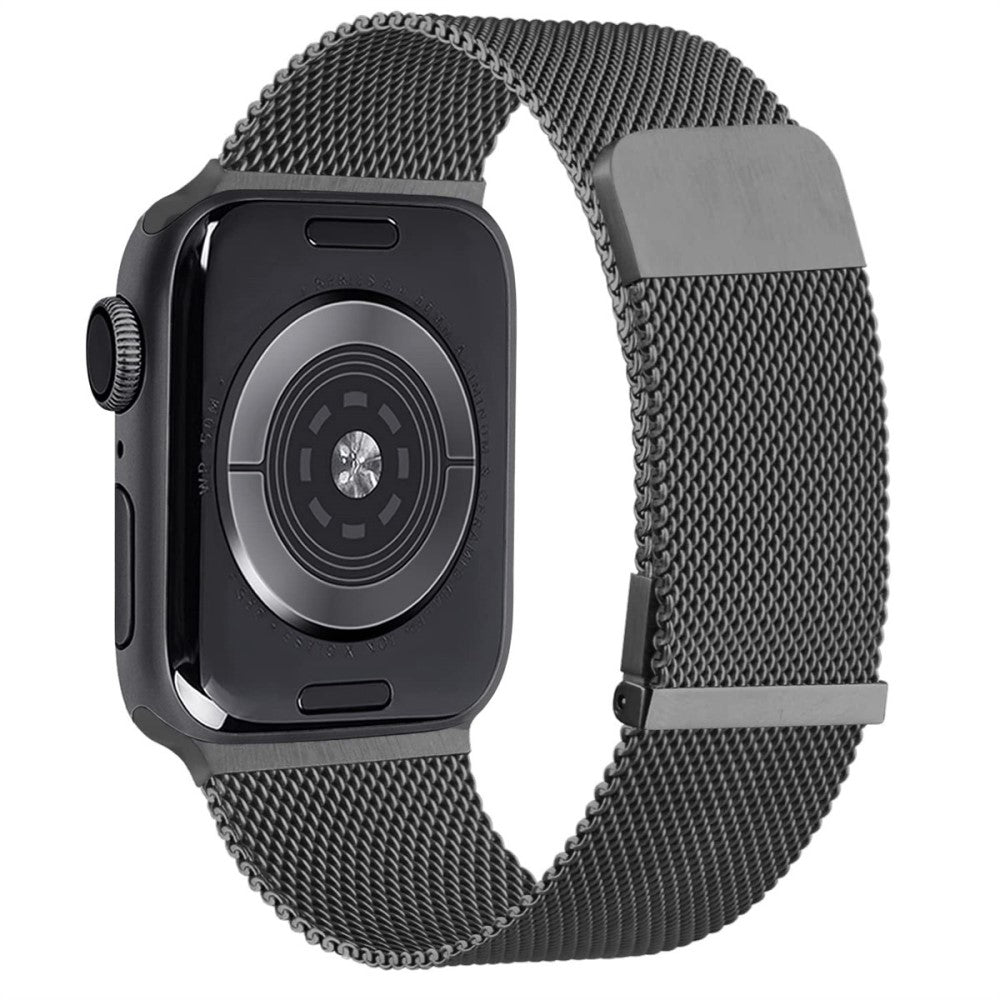 Meget Slidstærk Metal Universal Rem passer til Apple Smartwatch - Sort#serie_2