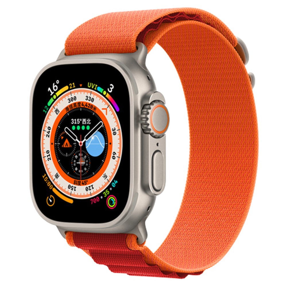 Helt Vildt Holdbart Nylon Universal Rem passer til Apple Smartwatch - Orange#serie_3