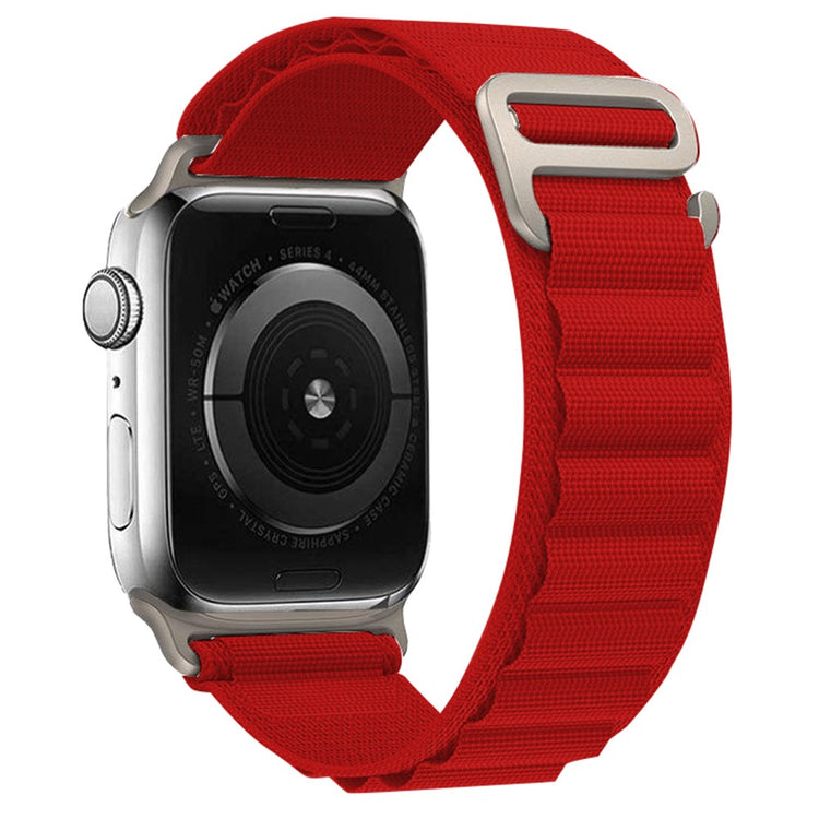 Helt Vildt Holdbart Nylon Universal Rem passer til Apple Smartwatch - Rød#serie_11