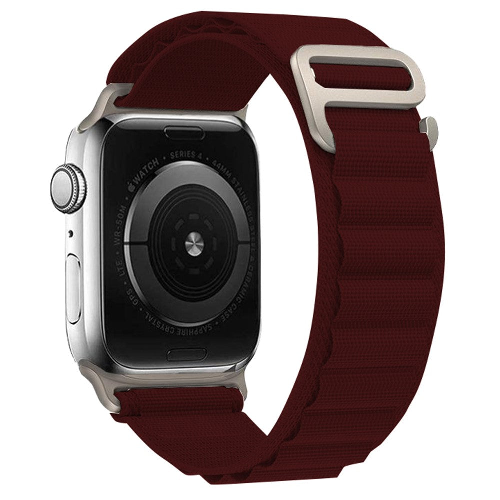Helt Vildt Holdbart Nylon Universal Rem passer til Apple Smartwatch - Rød#serie_13
