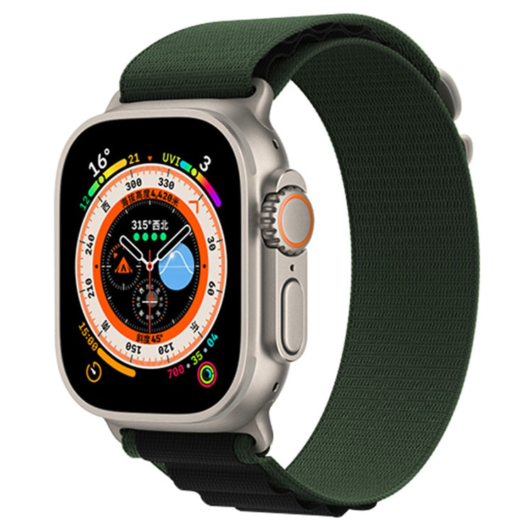 Helt Vildt Holdbart Nylon Universal Rem passer til Apple Smartwatch - Grøn#serie_15