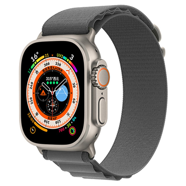 Helt Vildt Holdbart Nylon Universal Rem passer til Apple Smartwatch - Sølv#serie_18