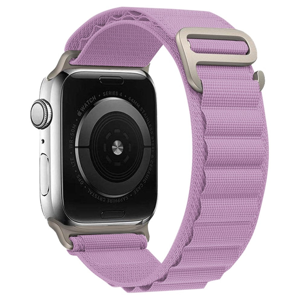 Helt Vildt Holdbart Nylon Universal Rem passer til Apple Smartwatch - Lilla#serie_19